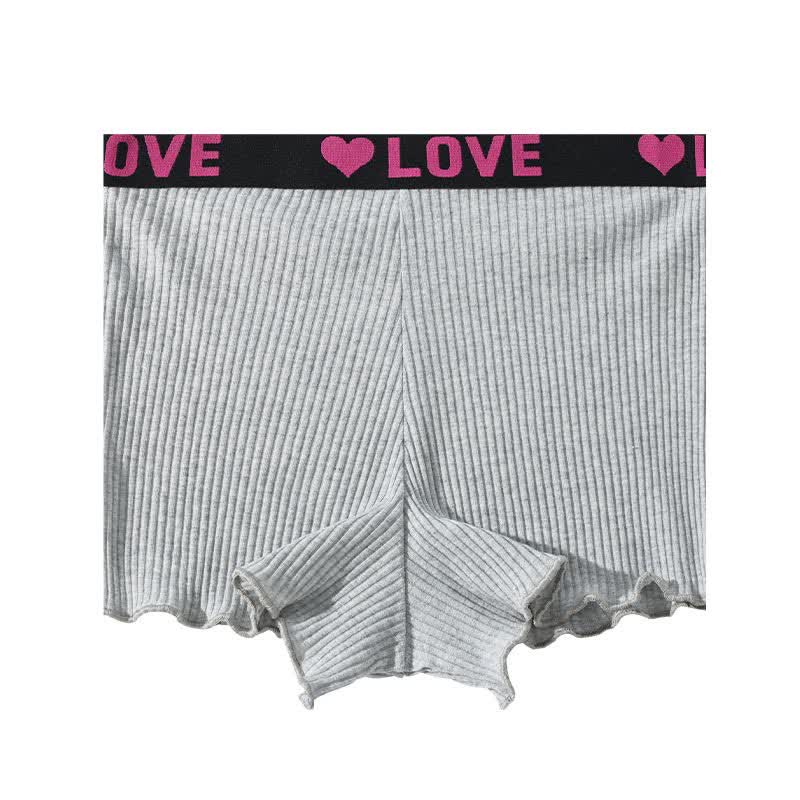 Mid-rise LOVE Waistband Boyshort(3 Packs)