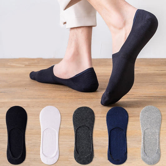 Plusock Plus Size Cotton Invisible Socks(5 Pairs)