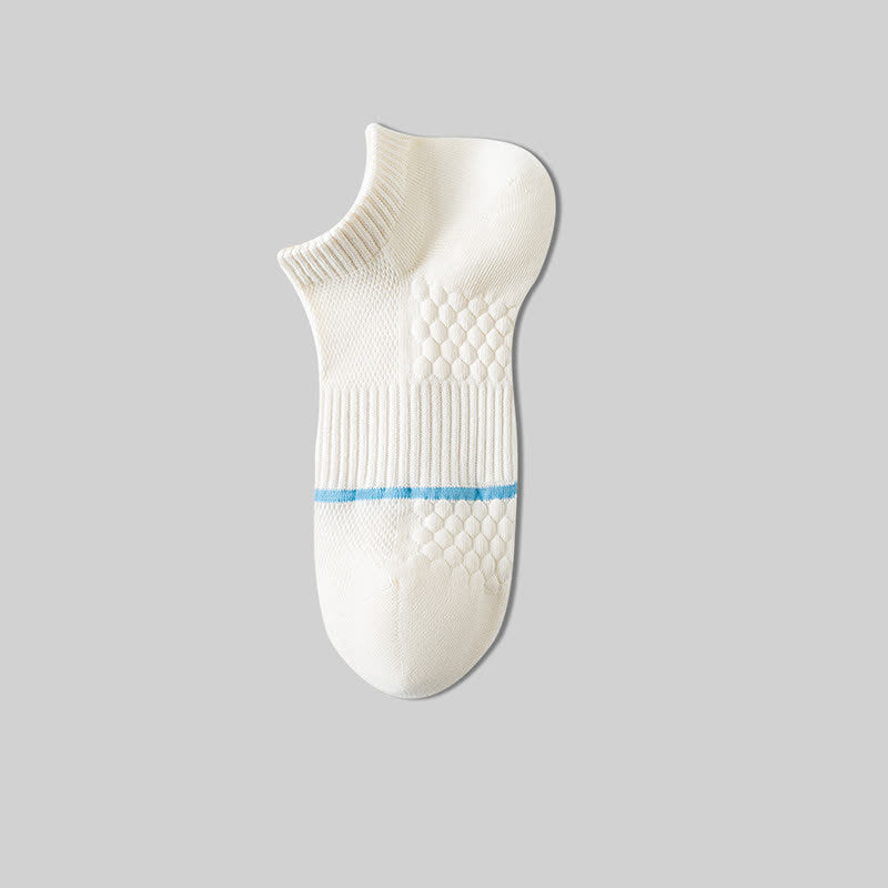 Cotton Mesh Honeycomb Bottom No Show Socks(6 Pairs)