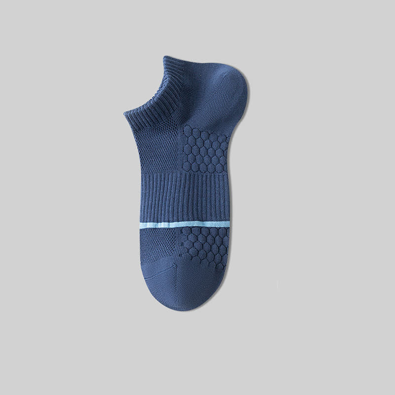 Cotton Mesh Honeycomb Bottom No Show Socks(6 Pairs)