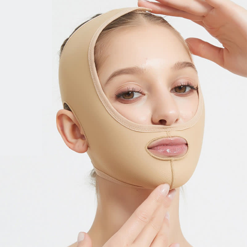 Post Surgery Elastic Facial Lifting Compression Headgear