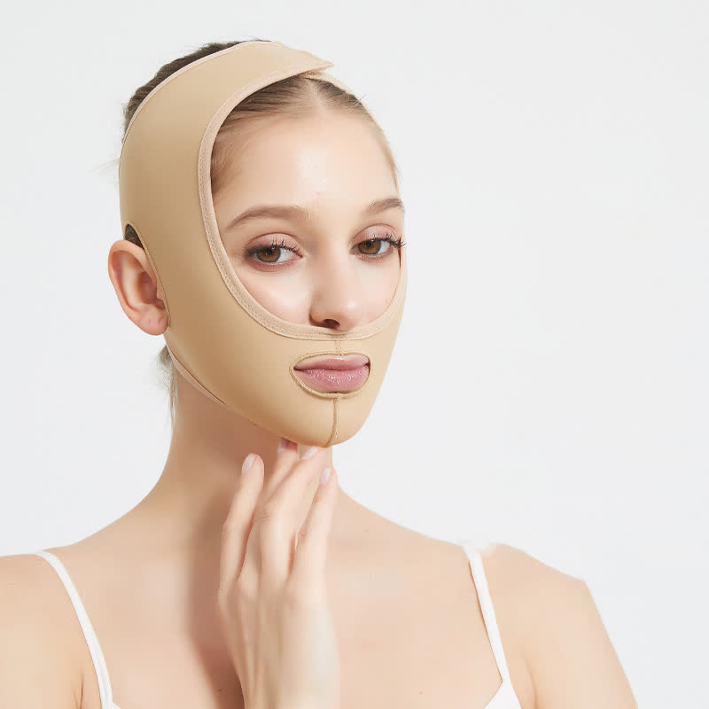 Post Surgery Elastic Facial Lifting Compression Headgear