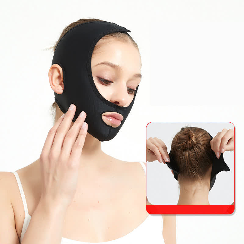 Post Surgery Elastic Facial Lifting Compression Headgear