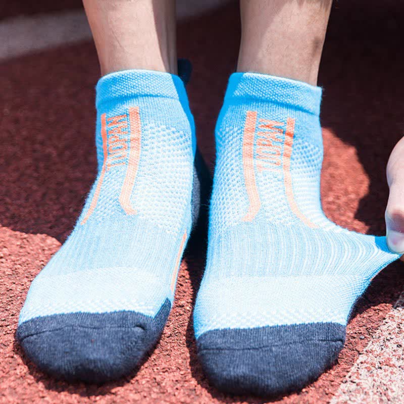 Color-Block Sports Compression Ankle Socks(5 Pairs)