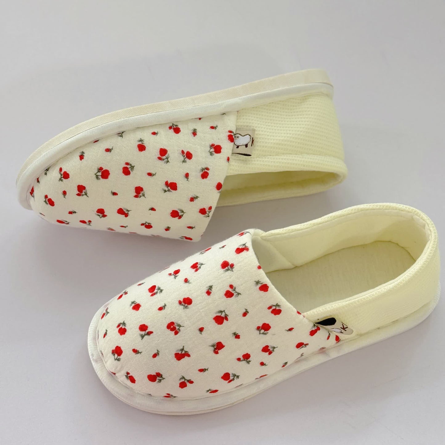 Floral Non-Slip Canvas Home Slippers