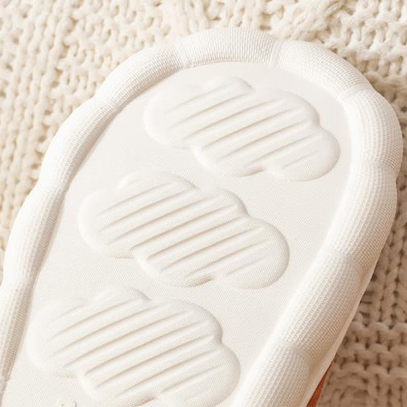 Cartoon Print Thick-Soled Non-Slip Closed-Back Slippers