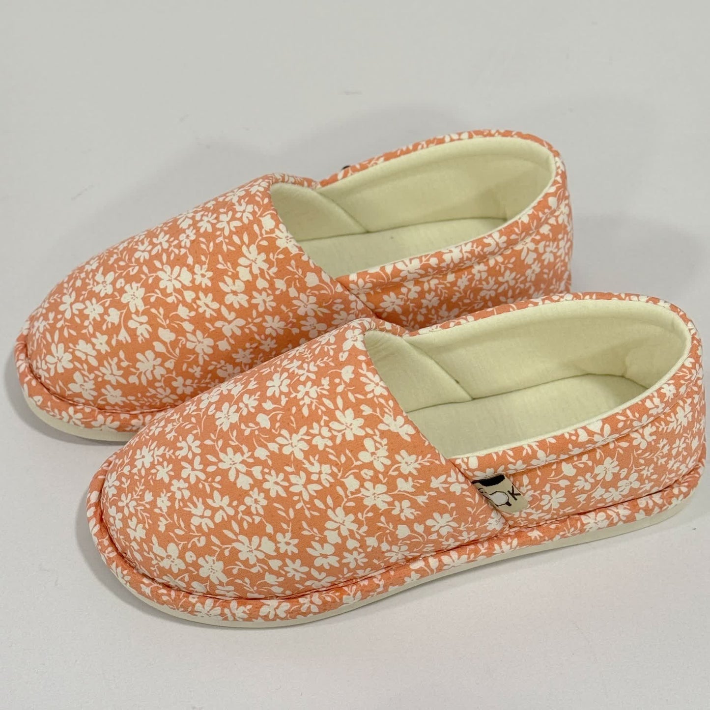 Rustic Floral Non-Slip Canvas Home Slippers