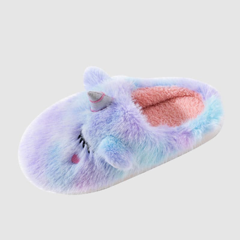 Cute Unicorn Plush Home Slippers
