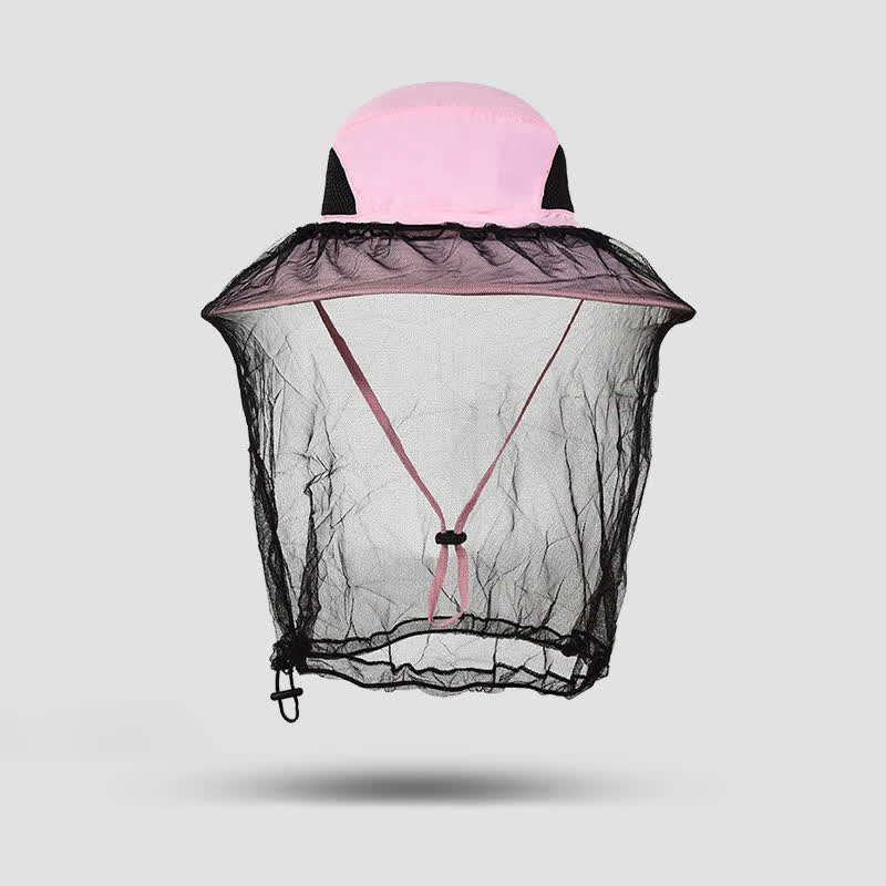 Outdoor Sun Protection and Anti-mosquito Bucket Hat