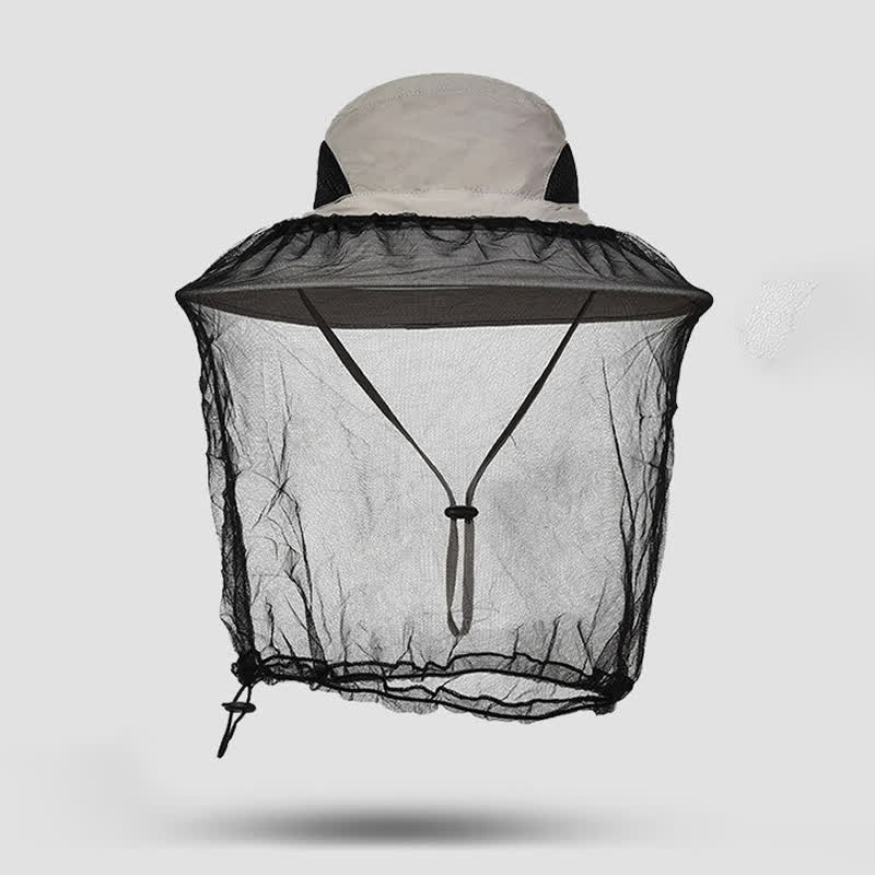 Outdoor Sun Protection and Anti-mosquito Bucket Hat