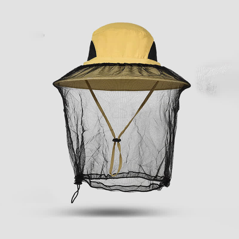 Outdoor Sun Protection and Anti-mosquito Bucket Hat