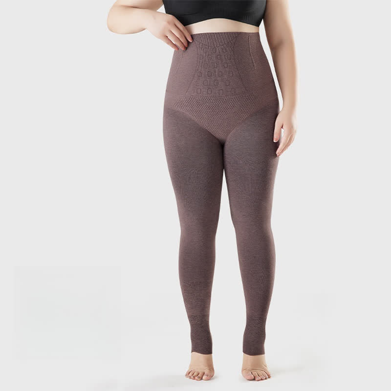 High Waist Solid Color Open Toe Pantyhose