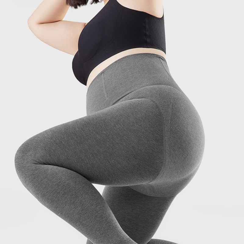 High Waist Solid Color Open Toe Pantyhose