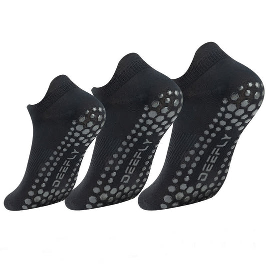 Plusock Solid Color Non-slip Breathable Yoga Sports Socks(3 Pairs)