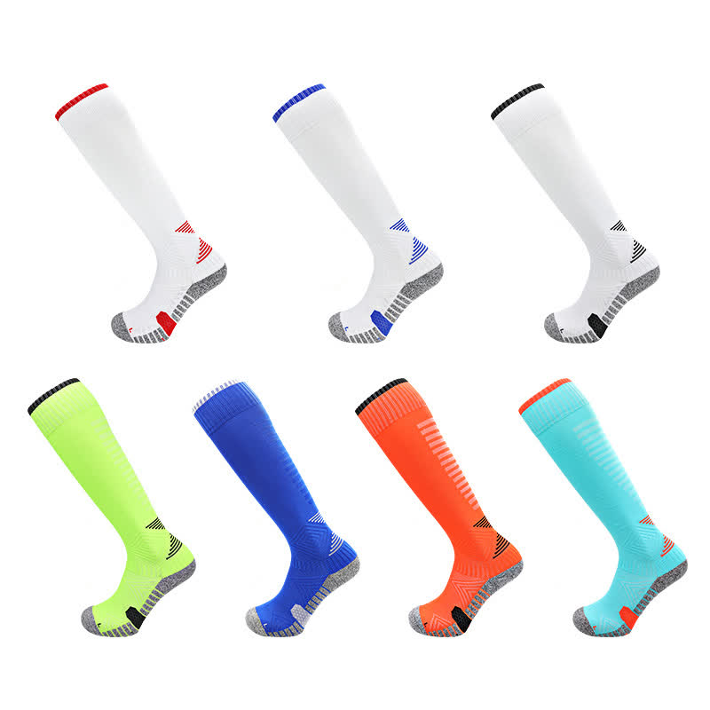 Sweat-absorbent Knee-high Soccer Socks(5 Pairs)