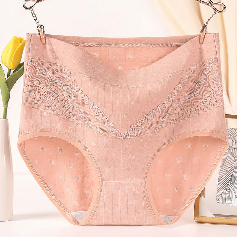 Plus Size High Rise Cotton Soft Brief(3 Packs)
