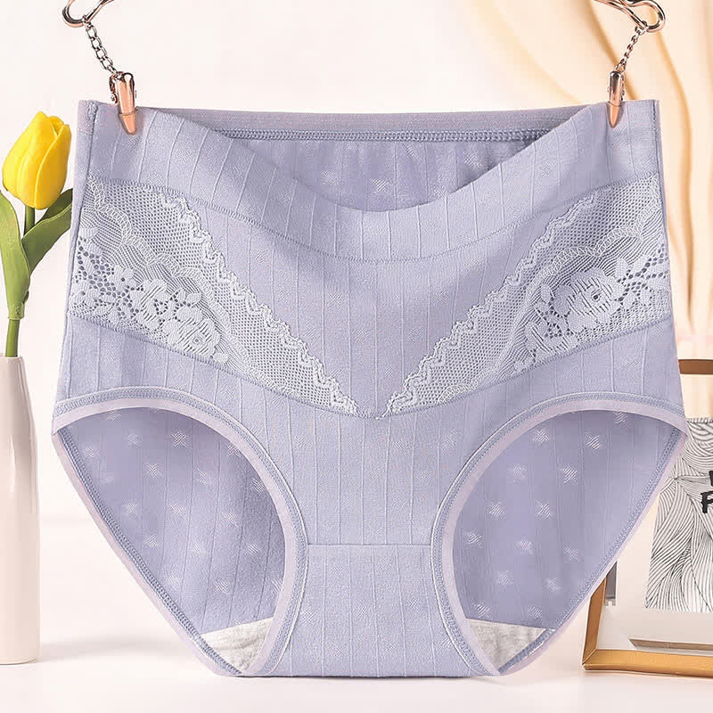 Plus Size High Rise Cotton Soft Brief(3 Packs)