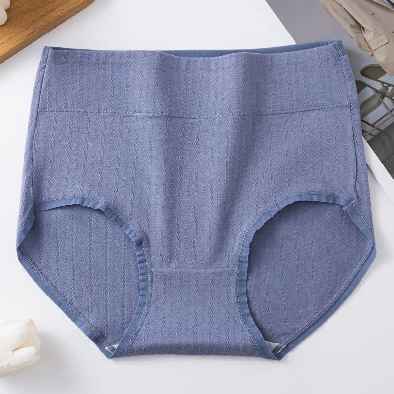 Pure Cotton High Waist Solid Color Comfy Panty(3 Packs)