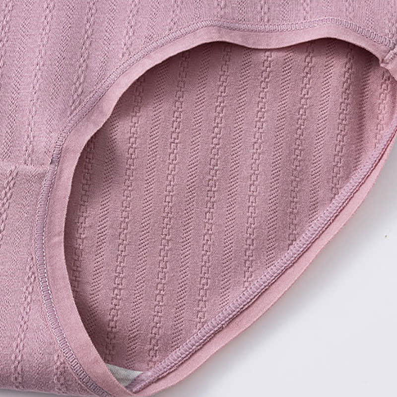 Pure Cotton High Waist Solid Color Comfy Panty(3 Packs)