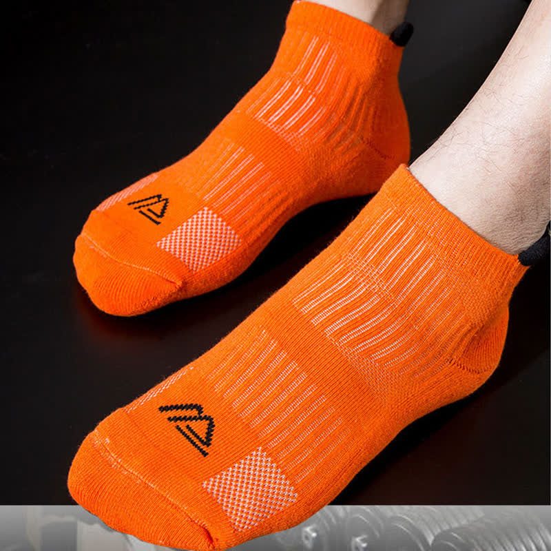 Solid Color Breathable Sweat-wicking Sports Socks(5 Pairs)