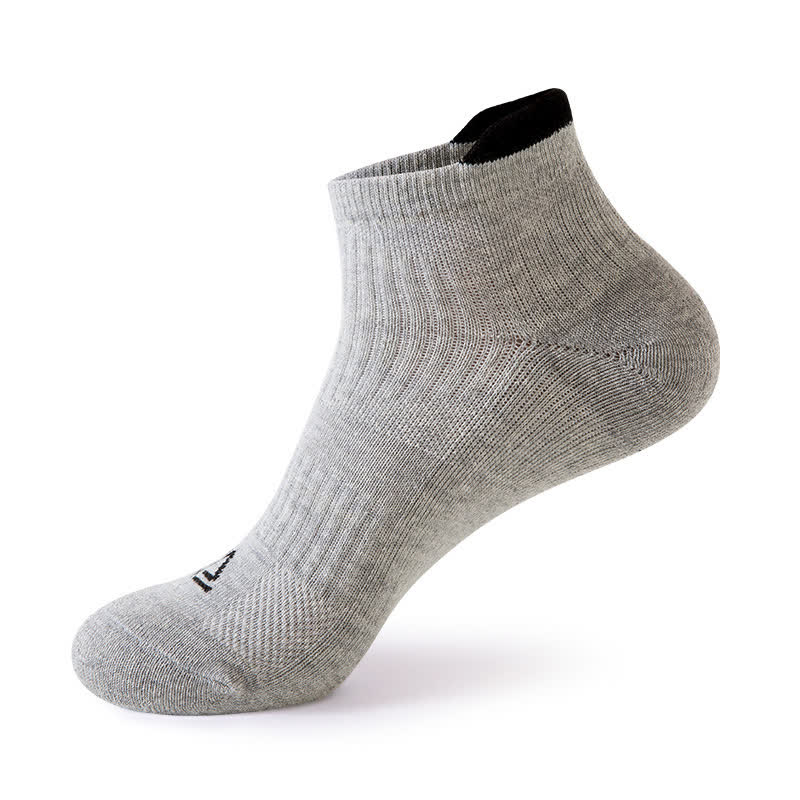 Solid Color Breathable Sweat-wicking Sports Socks(5 Pairs)