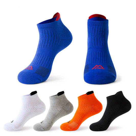 Plusock Solid Color Breathable Sweat-wicking Sports Socks(5 Pairs)