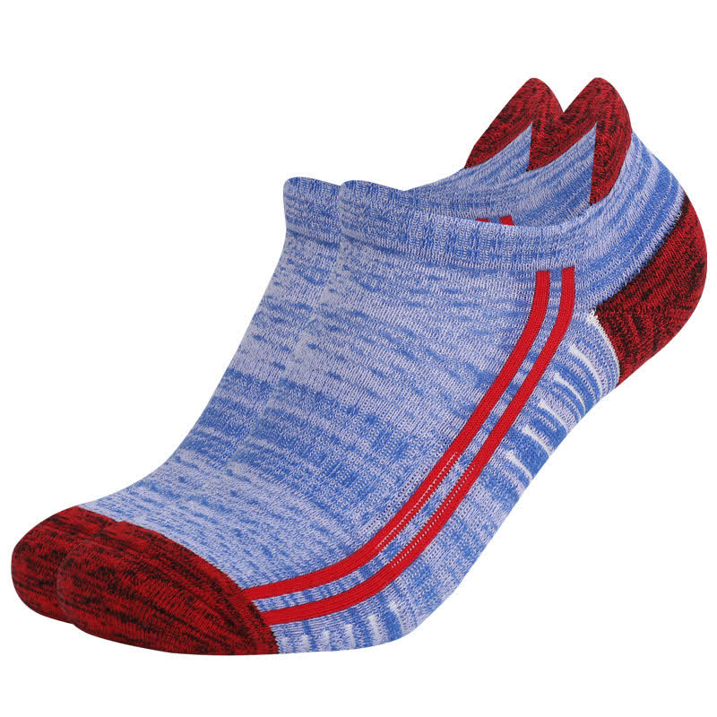 Plusock Colorful Striped Cotton Sweat-wicking Breathable Socks(6 Pairs)