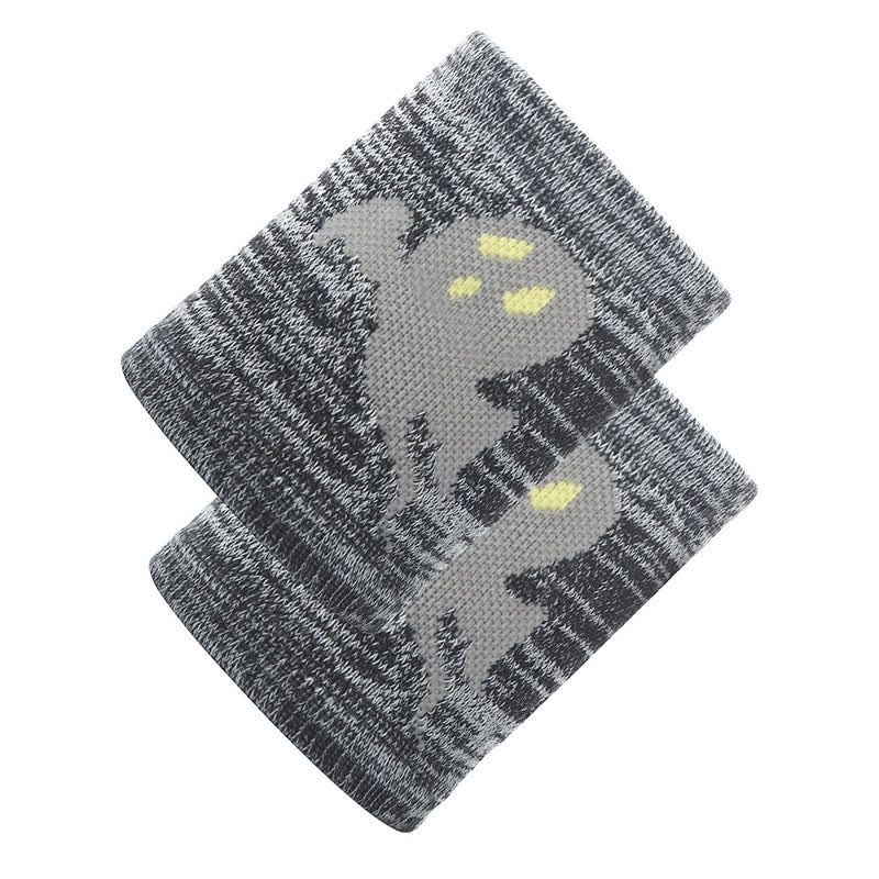 Cute Ghost Pattern Sports Wrist Sleeves(2 Pairs)