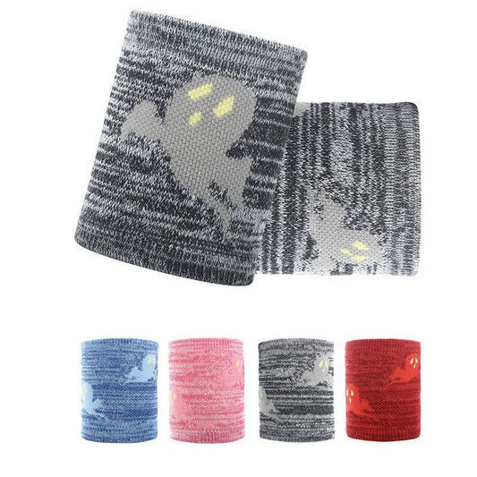 Plusock Cute Ghost Pattern Sports Wrist Sleeves(2 Pairs)