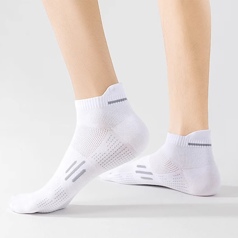 Cotton Sweat-wicking Breathable Sports Ankle Socks(5 Pairs)