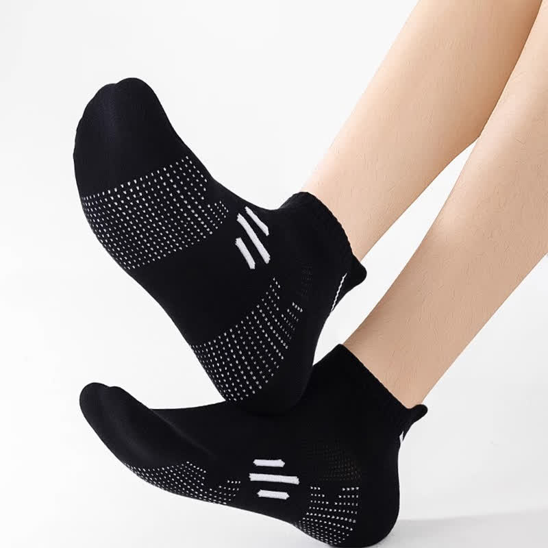 Cotton Sweat-wicking Breathable Sports Ankle Socks(5 Pairs)