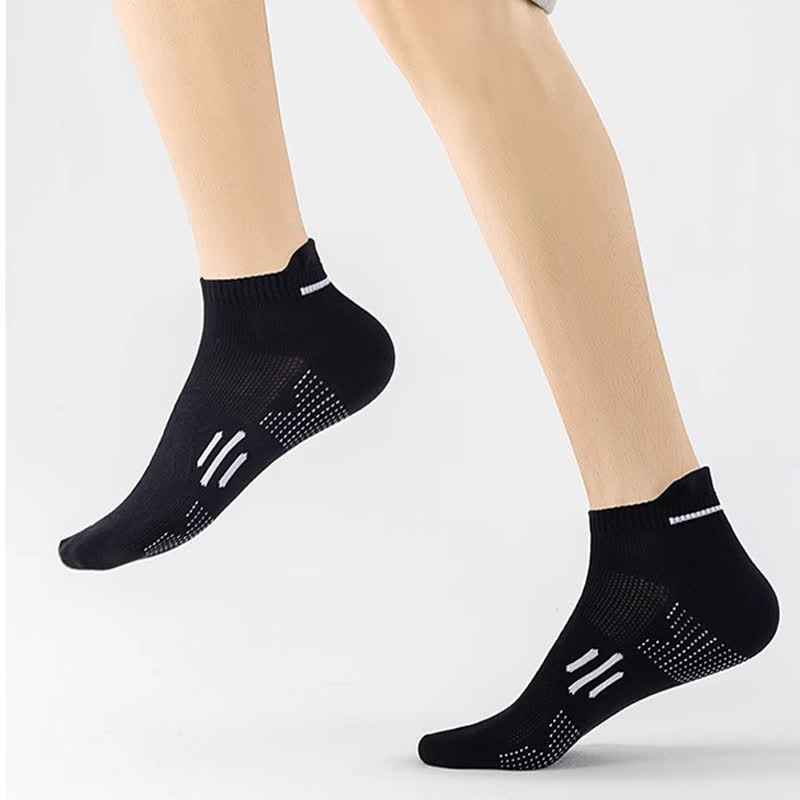 Cotton Sweat-wicking Breathable Sports Ankle Socks(5 Pairs)
