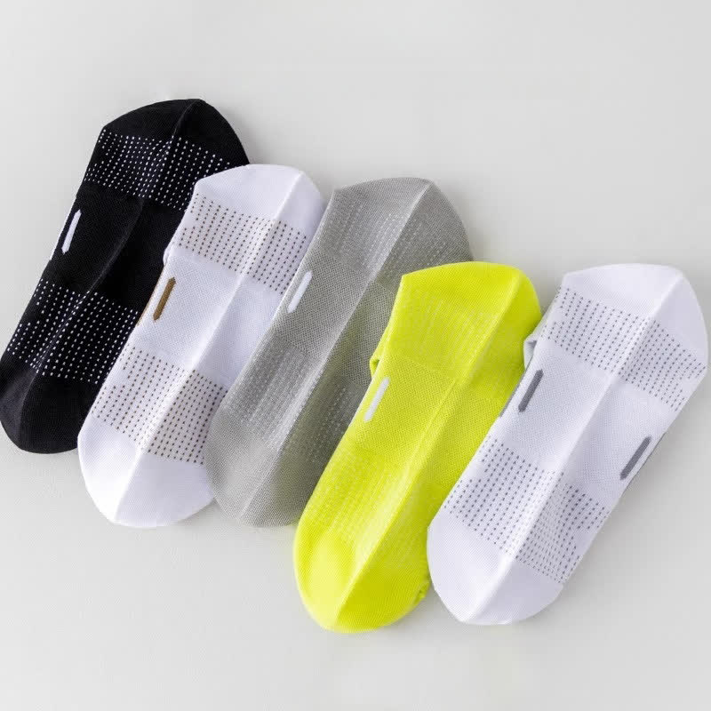 Cotton Sweat-wicking Breathable Sports Ankle Socks(5 Pairs)