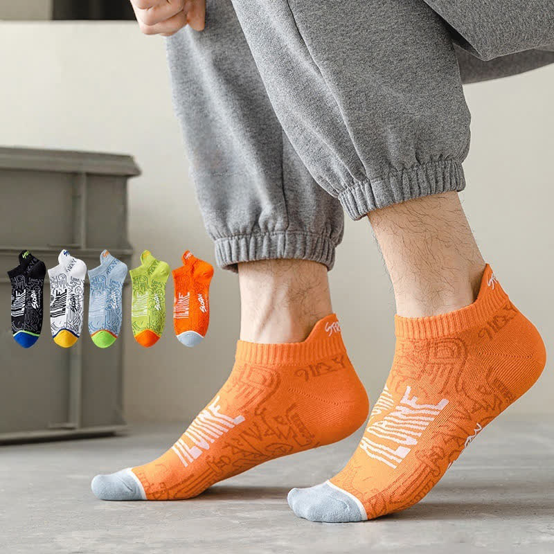 Artistic Pattern Cotton Breathable Socks(5 Pairs)