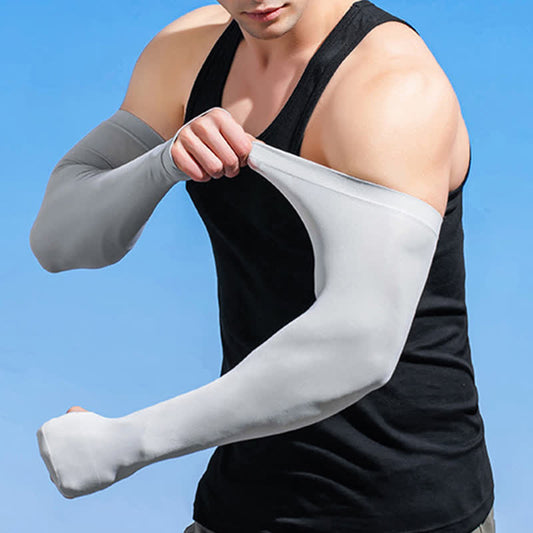 Plusock Outdoor Sun Protection Cool Arm Sleeves(4 Pairs)