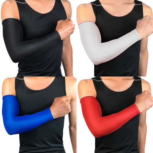 Plusock Solid Color Breathable Sports Arm Sleeves(2 Pairs)