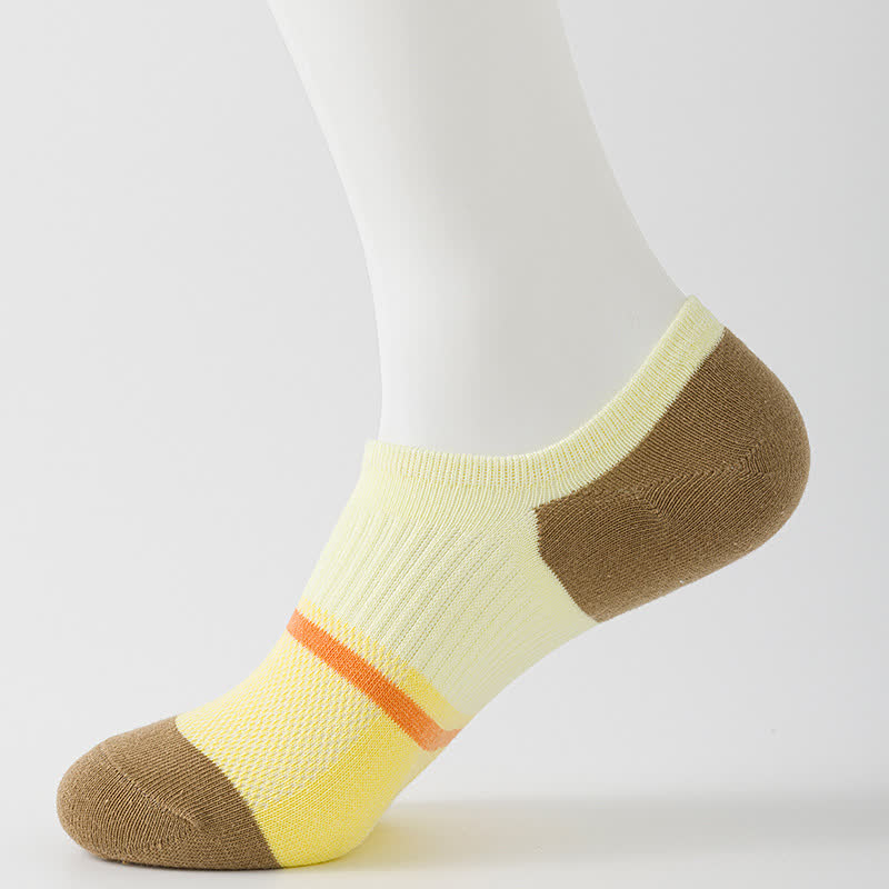 Color Stitching Sports Breathable Ankle Compression Socks(6 Pairs)