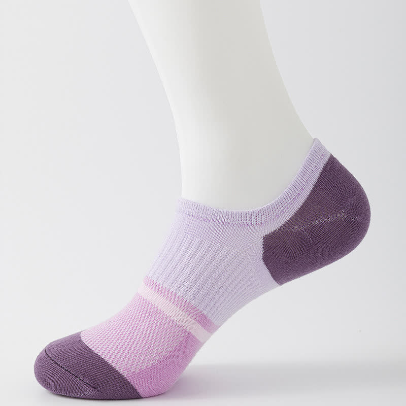 Color Stitching Sports Breathable Ankle Compression Socks(6 Pairs)