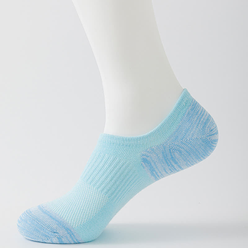 Contrast Color Sports Breathable Ankle Compression Socks(5 Pairs)