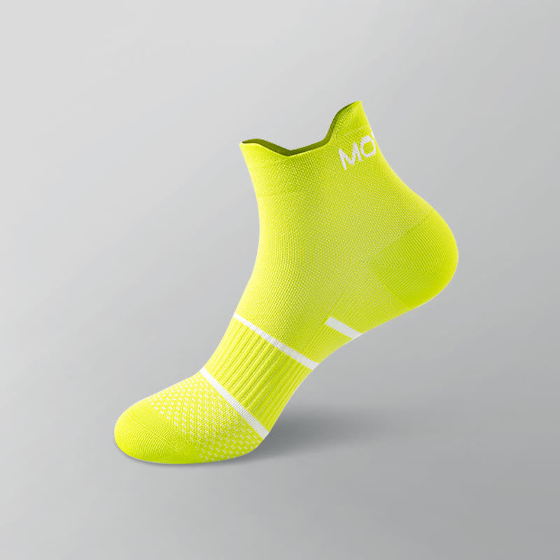 Letter Thin Solid Color Breathable Ankle Compression Socks(6 Pairs)