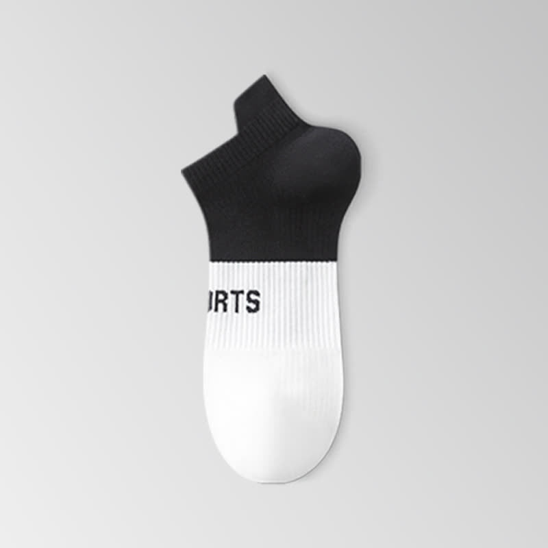 Letter Thin Breathable Sports Ankle Compression Socks(5 Pairs)