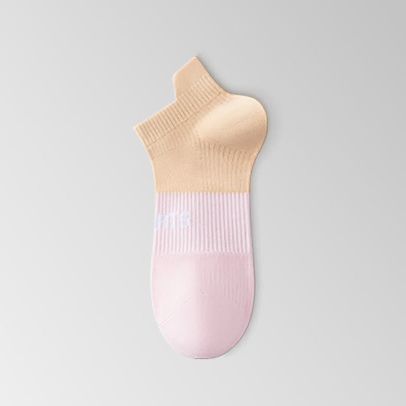 Letter Thin Breathable Sports Ankle Compression Socks(5 Pairs)