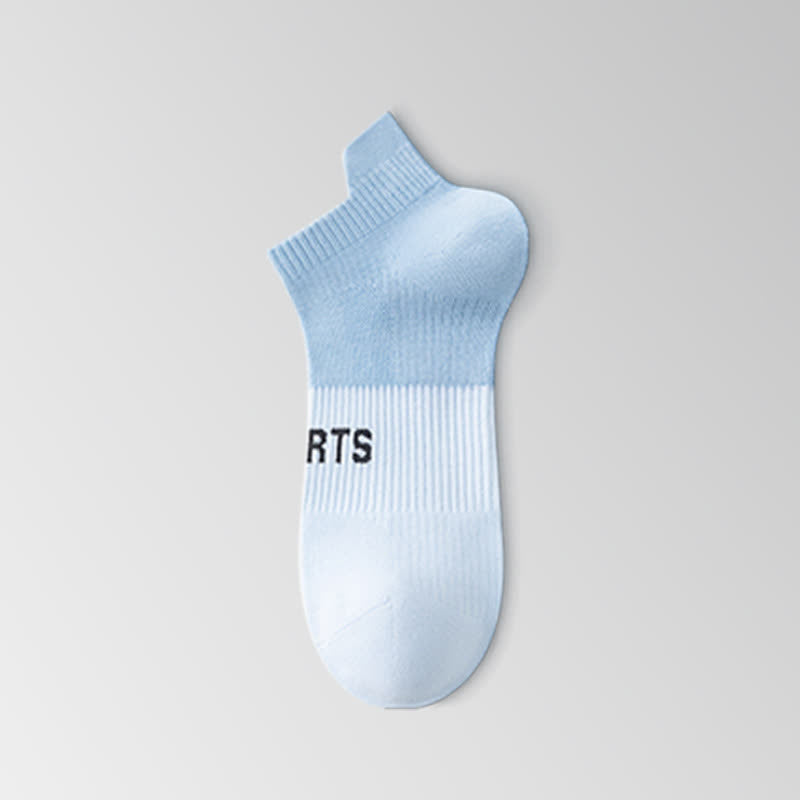 Letter Thin Breathable Sports Ankle Compression Socks(5 Pairs)
