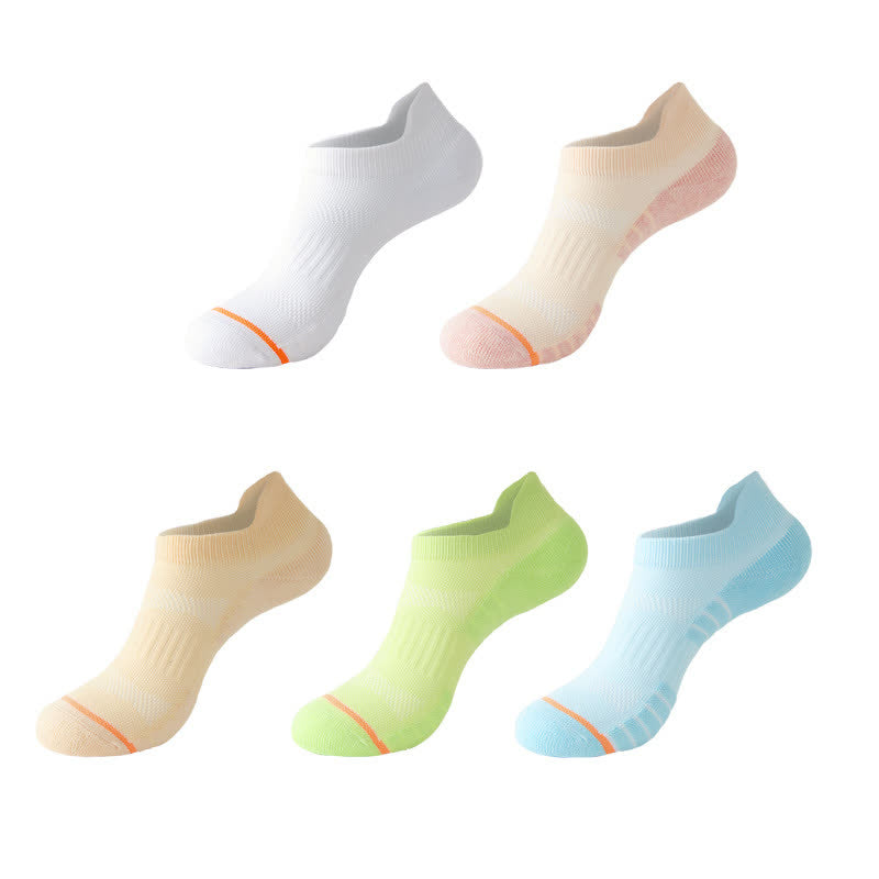 Cotton Sweat-wicking Sports Running Ankle Compression Socks(5 Pairs)