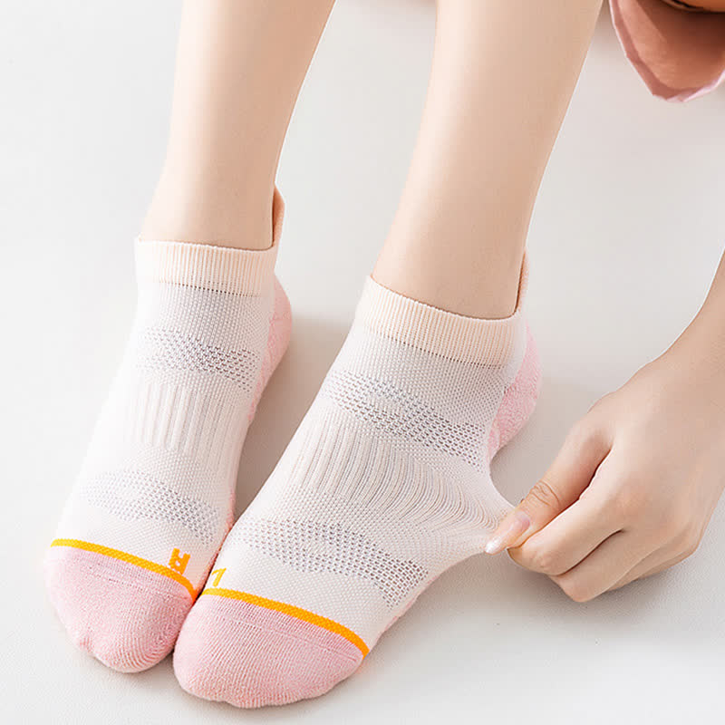 Cotton Sweat-wicking Sports Running Ankle Compression Socks(5 Pairs)