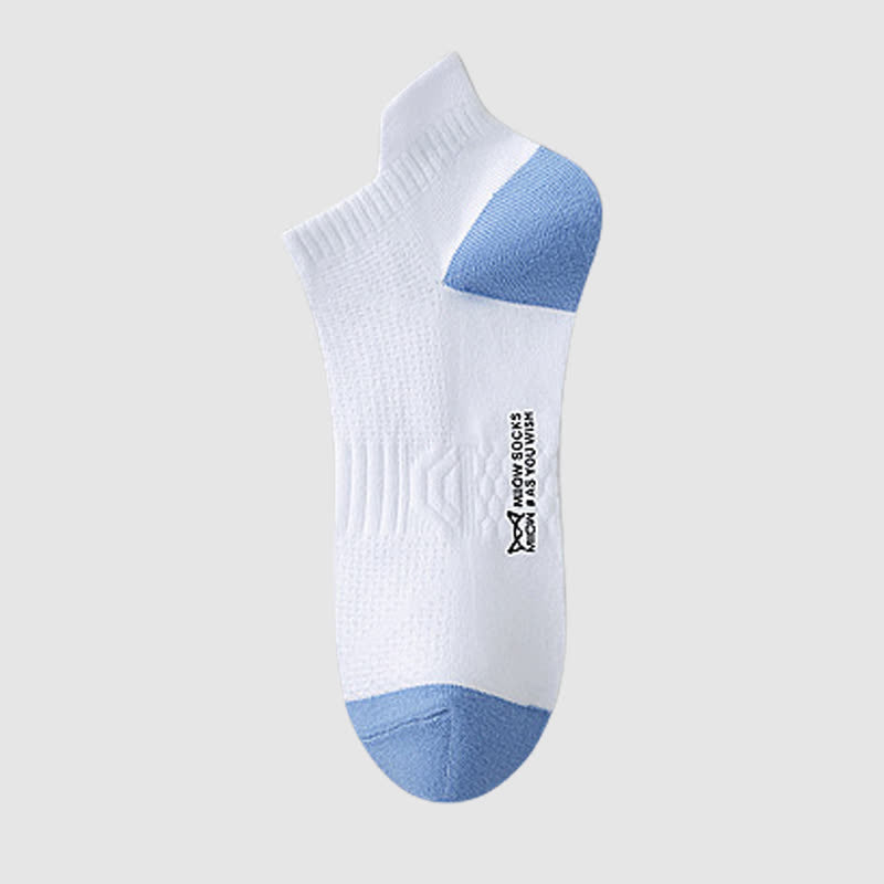 Cotton Sweat-wicking Mesh Breathable Ankle Compression Socks(5 Pairs)