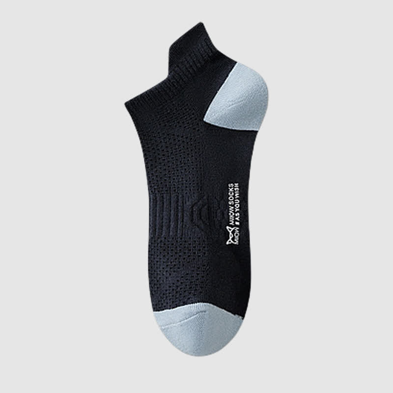 Cotton Sweat-wicking Mesh Breathable Ankle Compression Socks(5 Pairs)