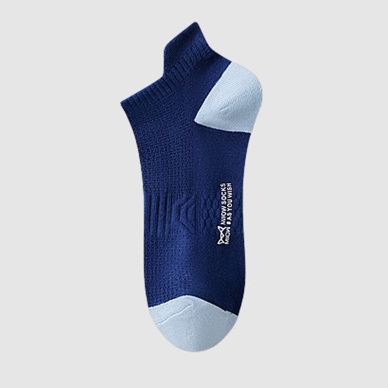Cotton Sweat-wicking Mesh Breathable Ankle Compression Socks(5 Pairs)