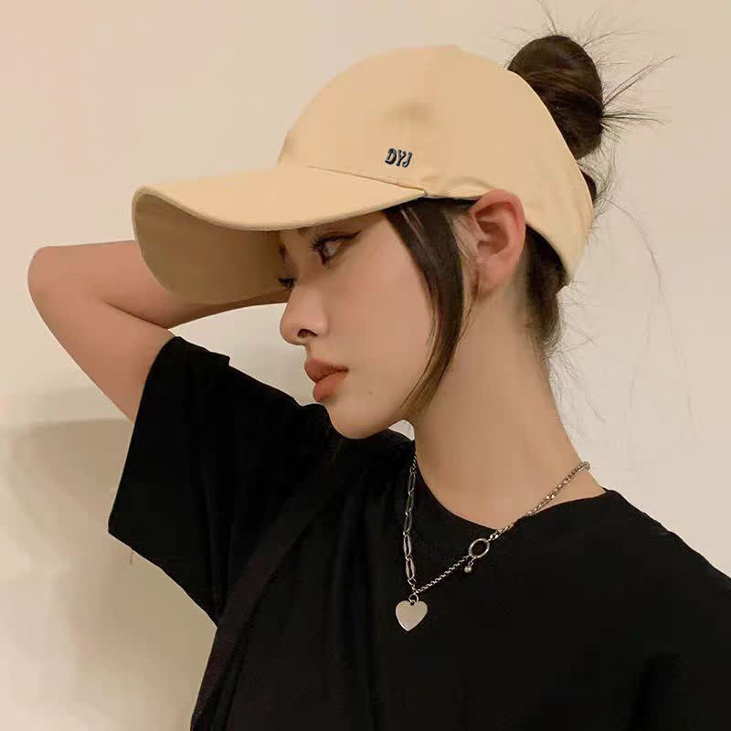 Ponytail Hole Sun Protection Baseball Cap