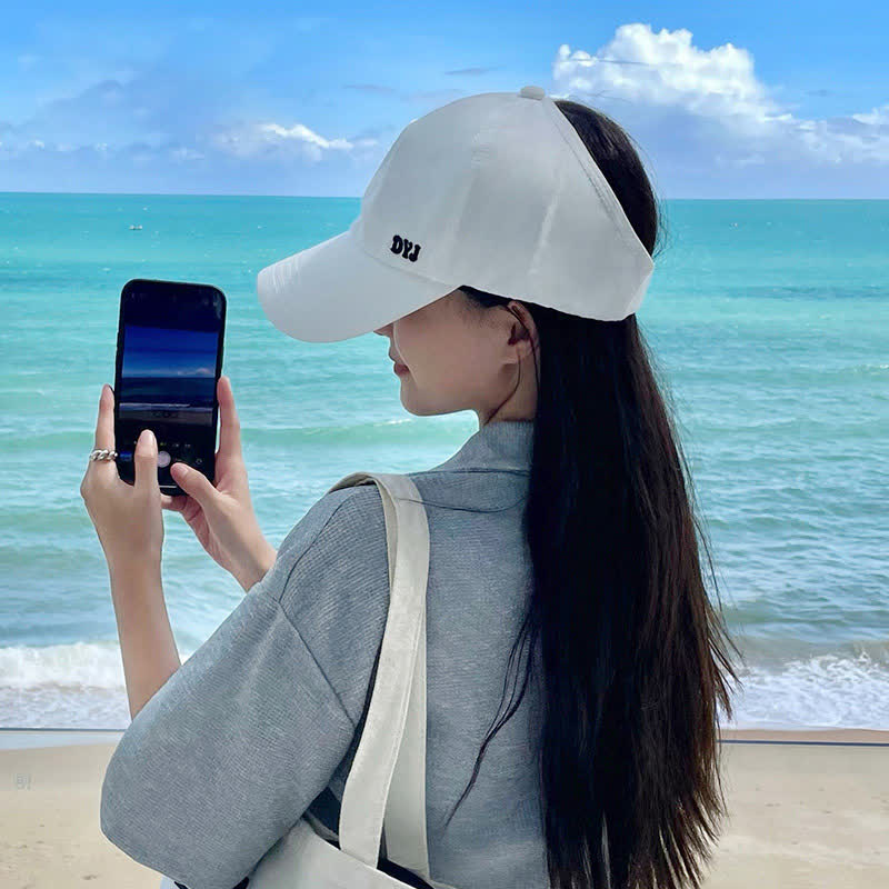 Ponytail Hole Sun Protection Baseball Cap